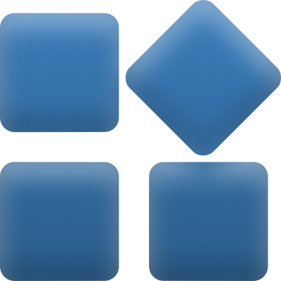 Building blocks icon for programming toolkit